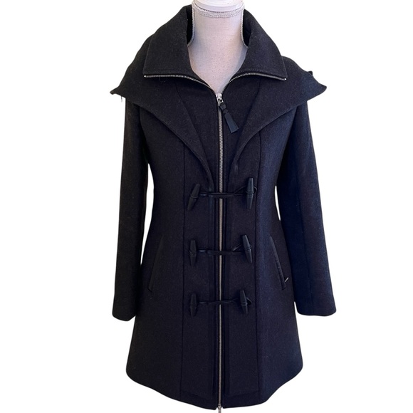 Mackage Gray Wool/Cashmere Zipper Toggle "Steffy" Jacket S - Picture 2 of 15